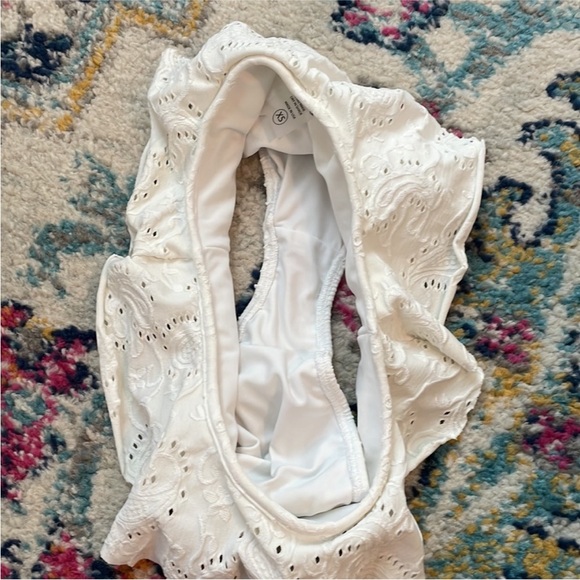 Montce White Eyelet Strapless Bikini - Picture 4 of 5